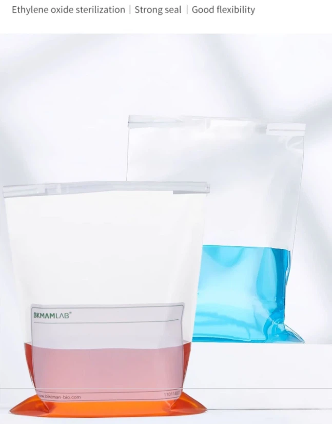 Factory Directly EO Sterile Iron Wire Bags Transparent Whirl Pak Sample Bags For Sample Transport And Storage